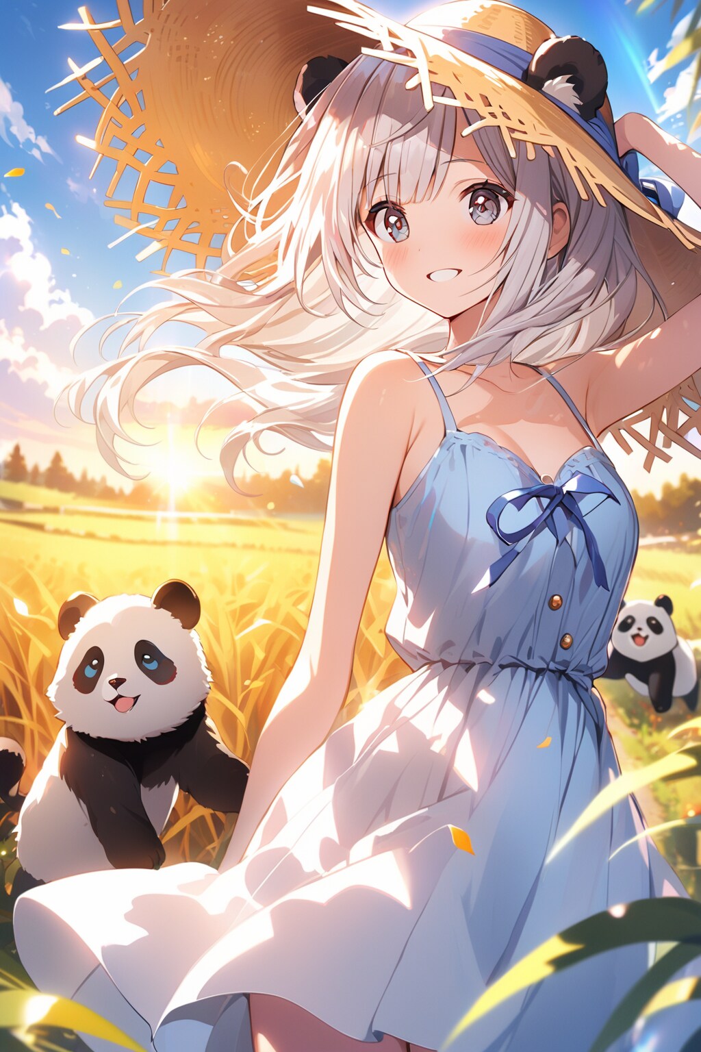 麦わら帽子とワンピース