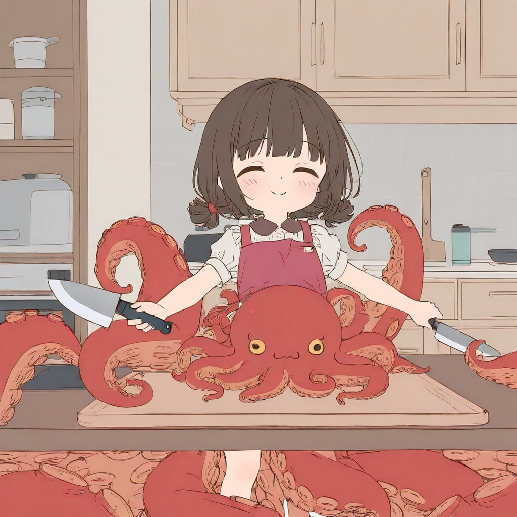 蛸料理ガール | の人気AIイラスト・グラビア