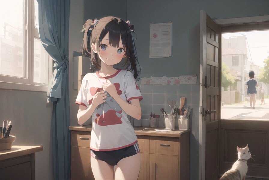 猫と金魚体操少女 : 2023.12.12