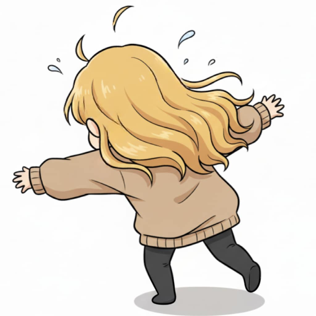 何もない所で蹴躓く