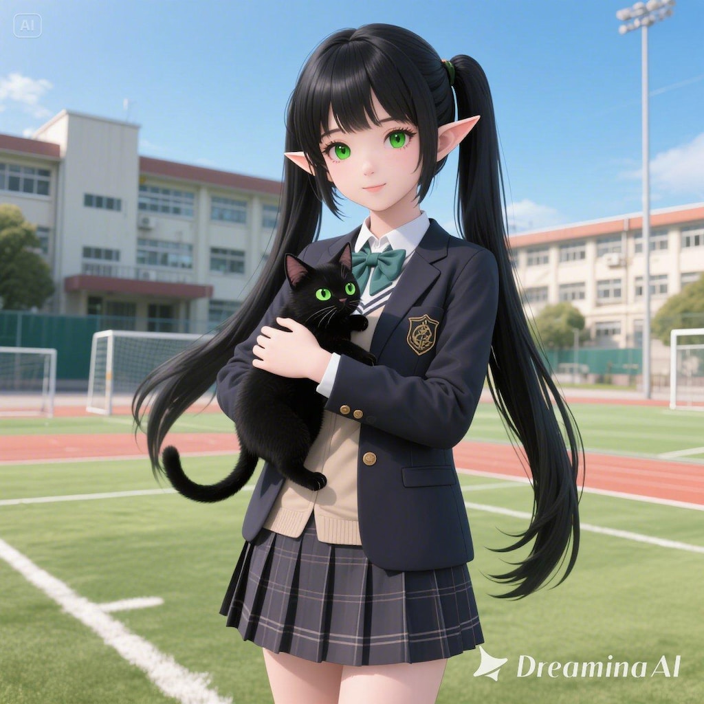 放課後の黒猫日和