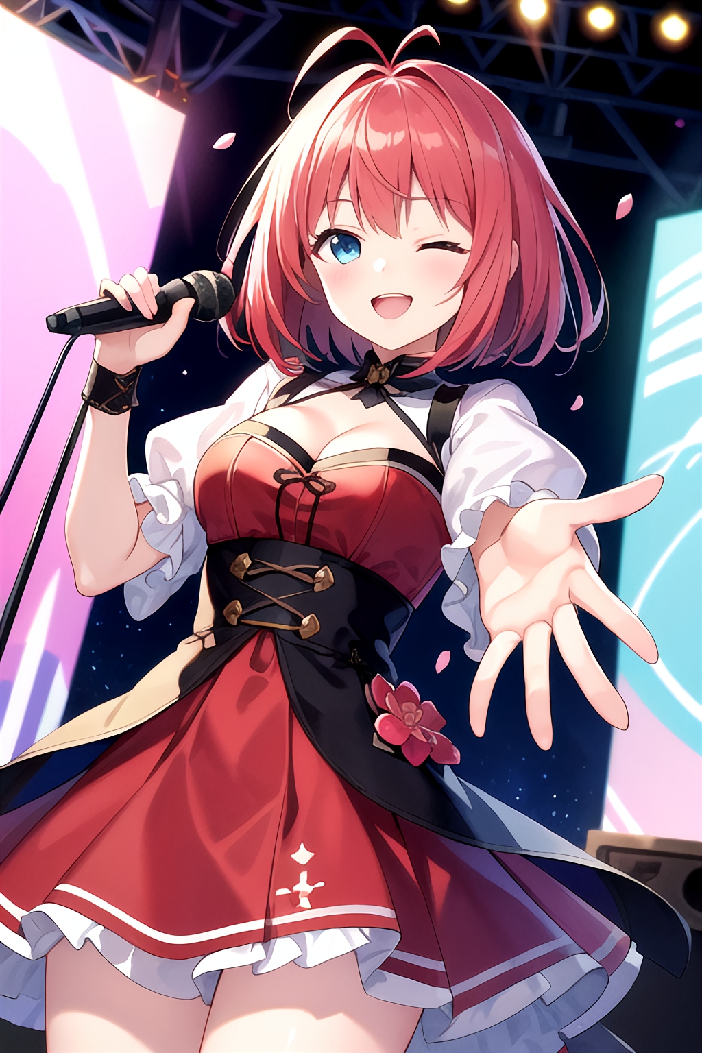 Four seasons全員集合！(白・オレンジ・赤・黄色・ピンク)