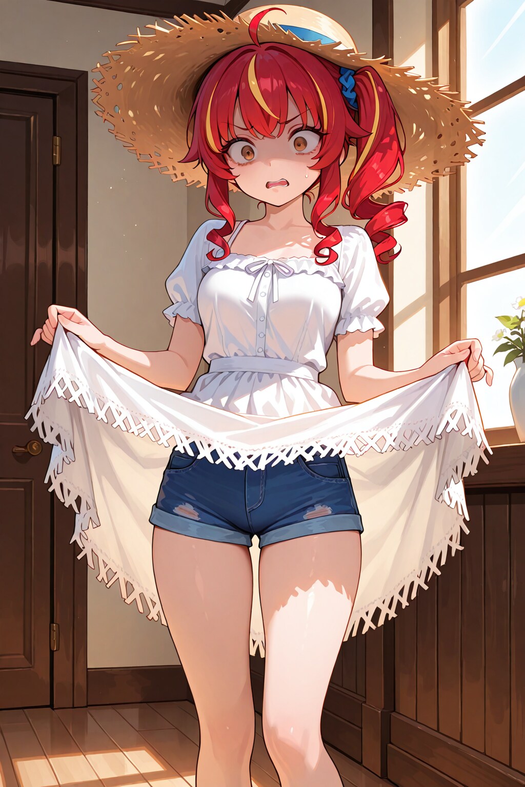 Mirano ready with white sundress