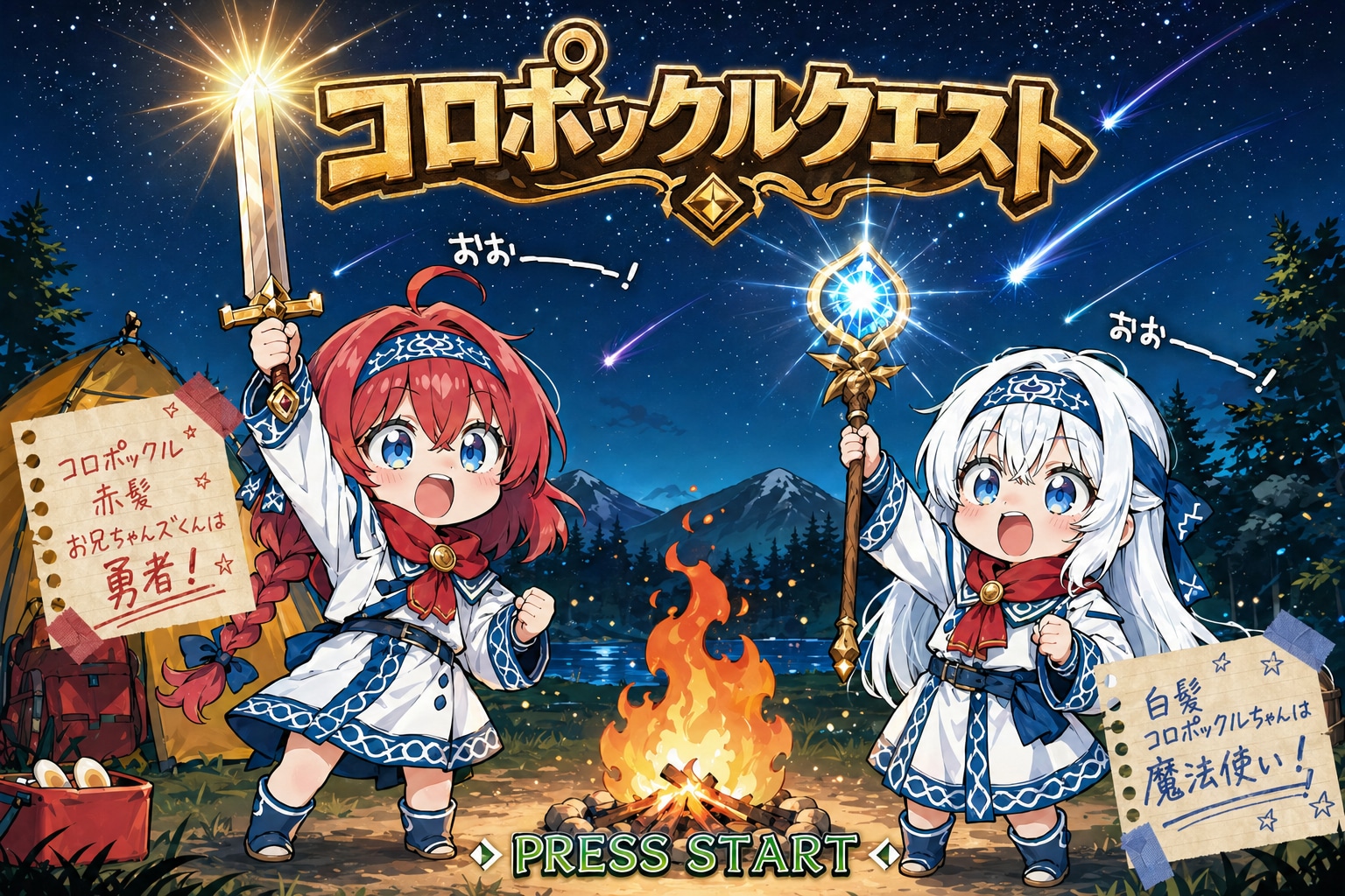 コロポックルクエスト！～がんばれ勇者と魔法使い！～ | の人気AIイラスト・グラビア