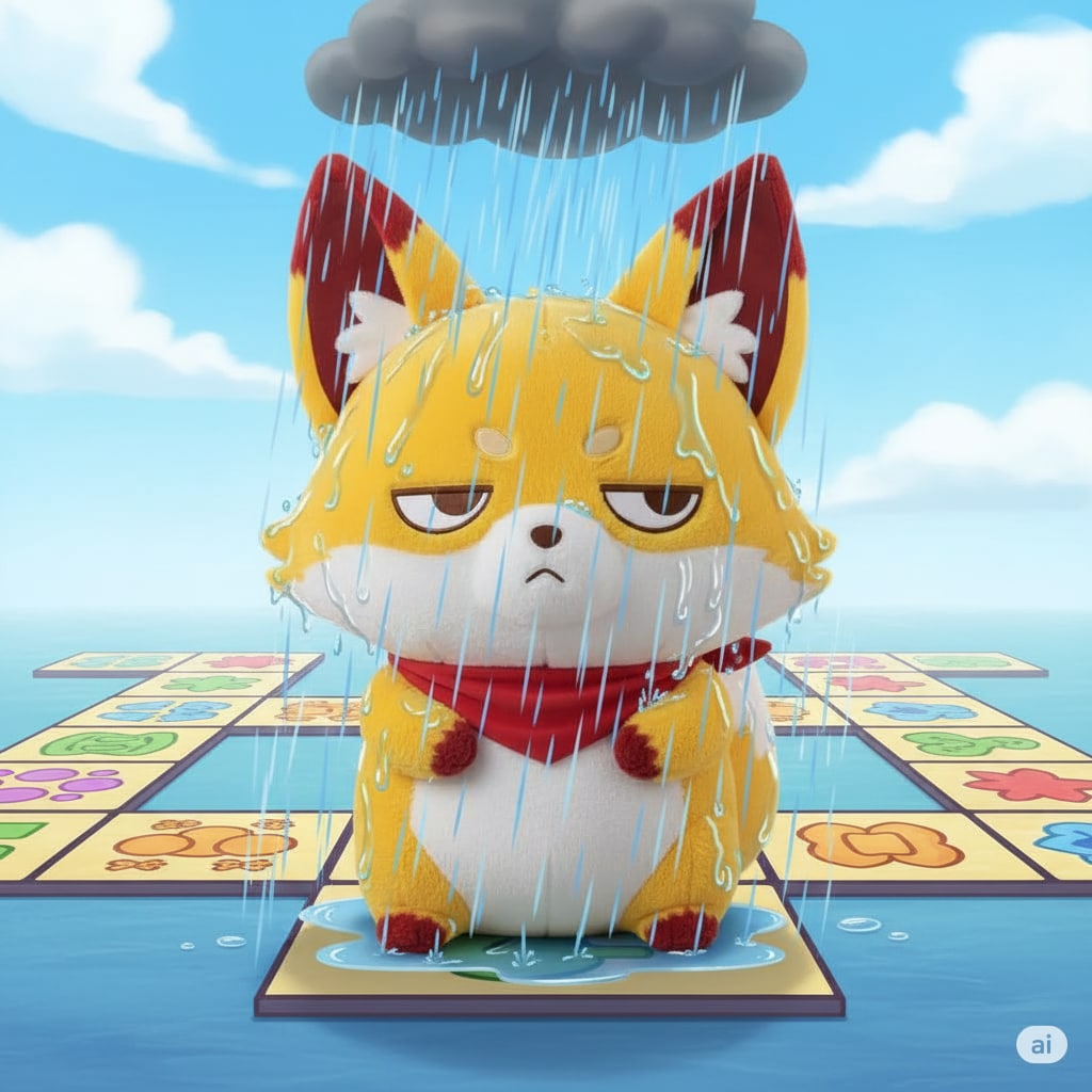 【やれやれ系キツネ】局地的な「大雨」 | の人気AIイラスト・グラビア