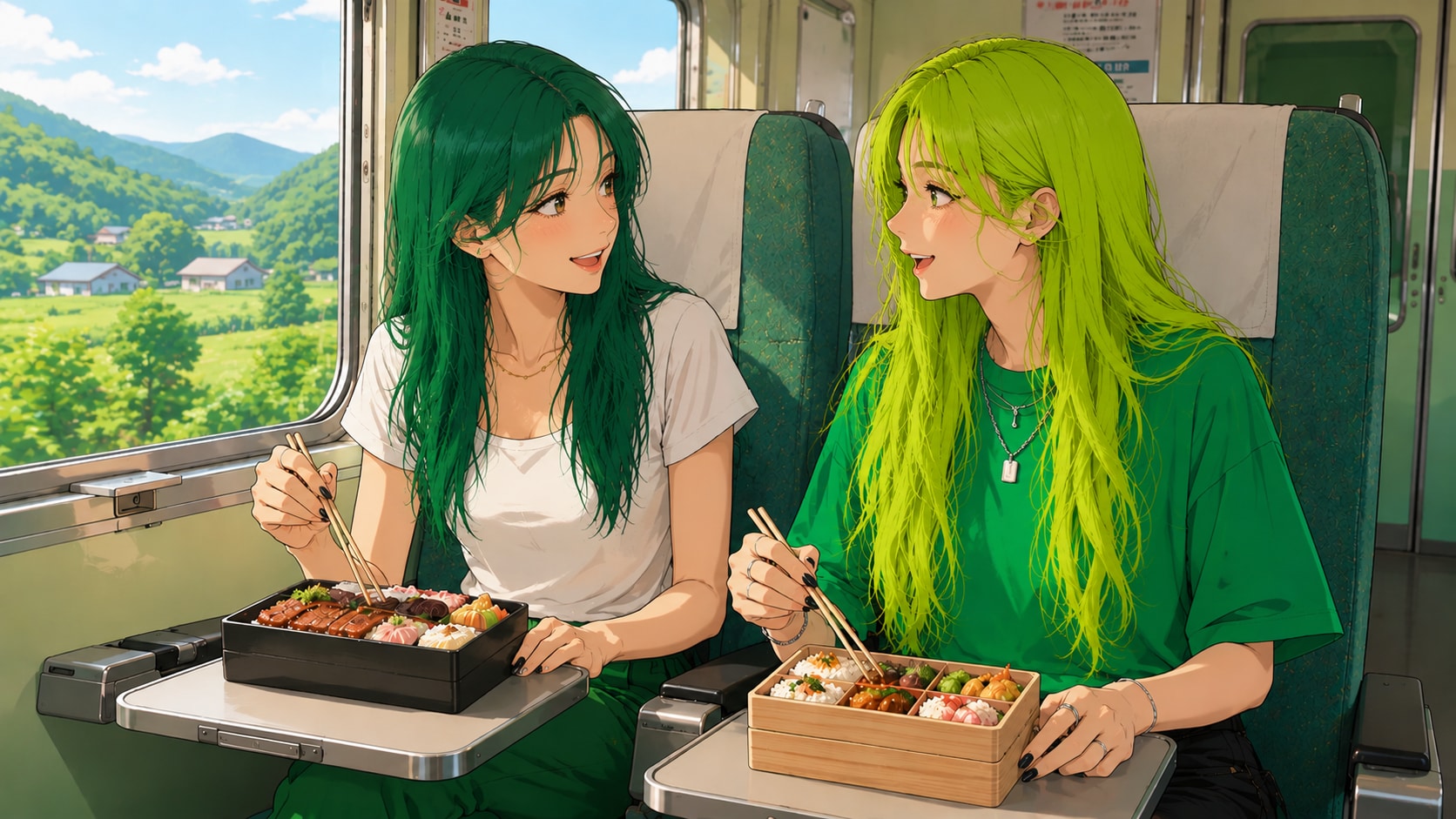 おいしいね〜♡/駅弁記念日 アニメver（緑、ライム）