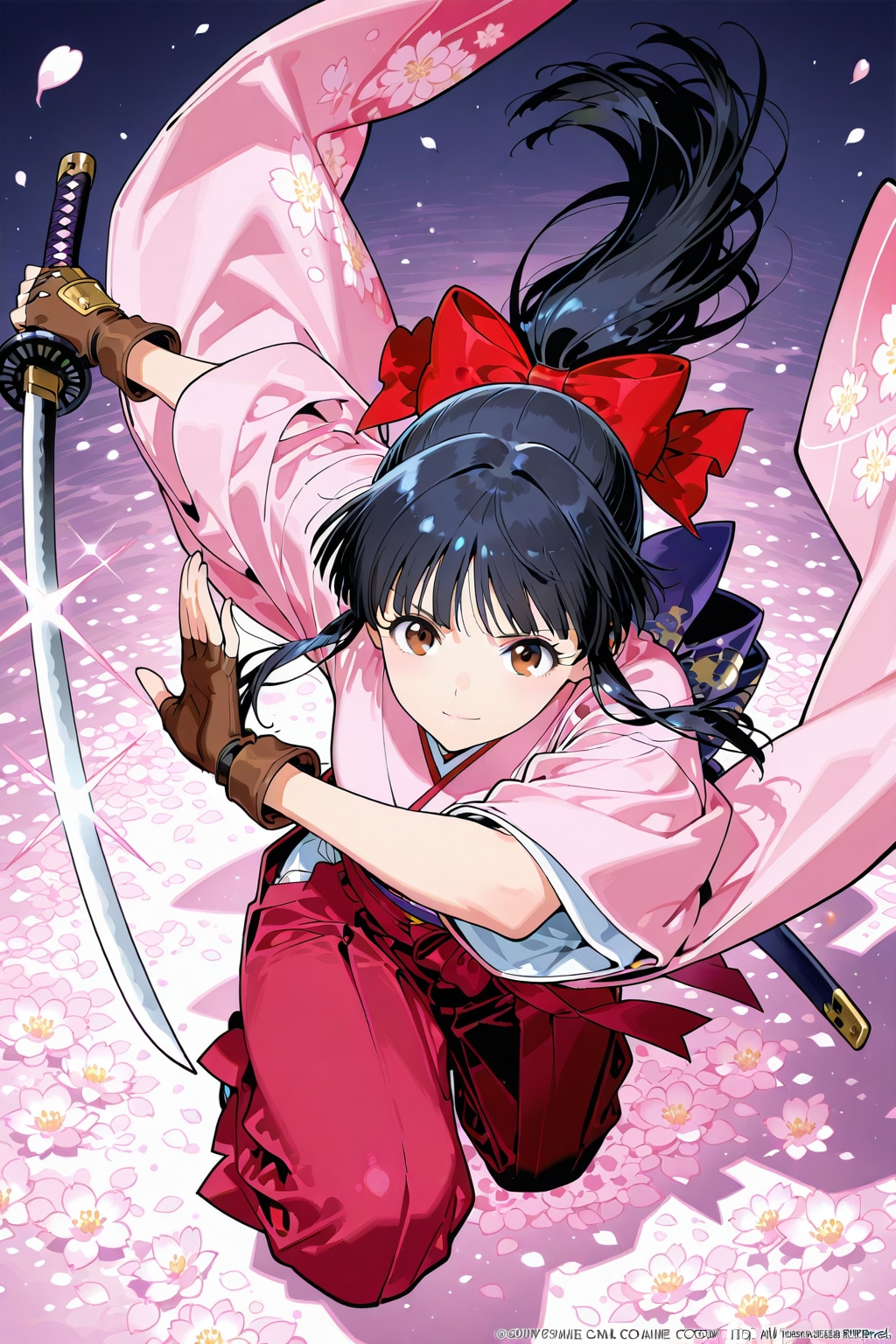 大正桜に浪漫の嵐 | の人気AIイラスト・グラビア