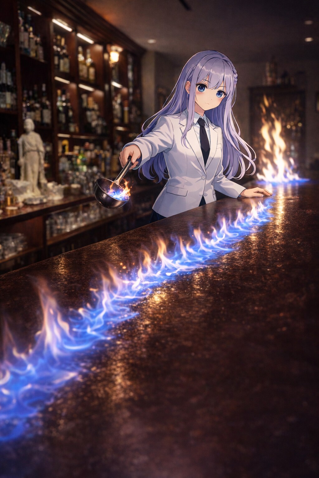Blue Line Flambé