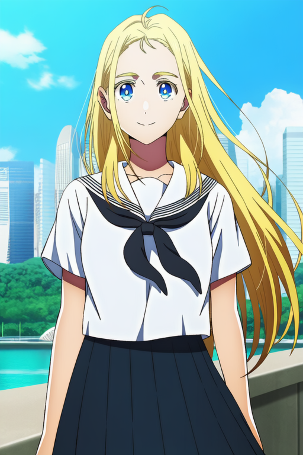 小舟潮の制服姿