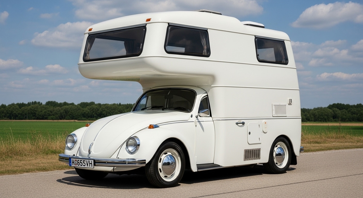 ワーゲンビートルキャンピングカー | の人気AIイラスト・グラビア