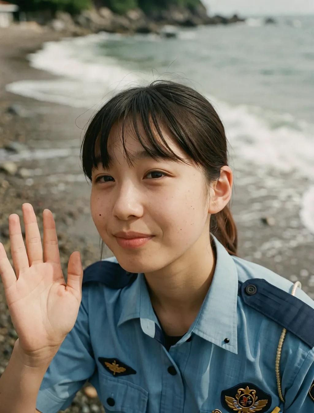 今朝の警察官