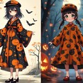 秋服と浮世絵ハロウィン８枚 3枚目