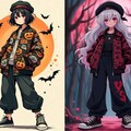 秋服と浮世絵ハロウィン８枚 7枚目
