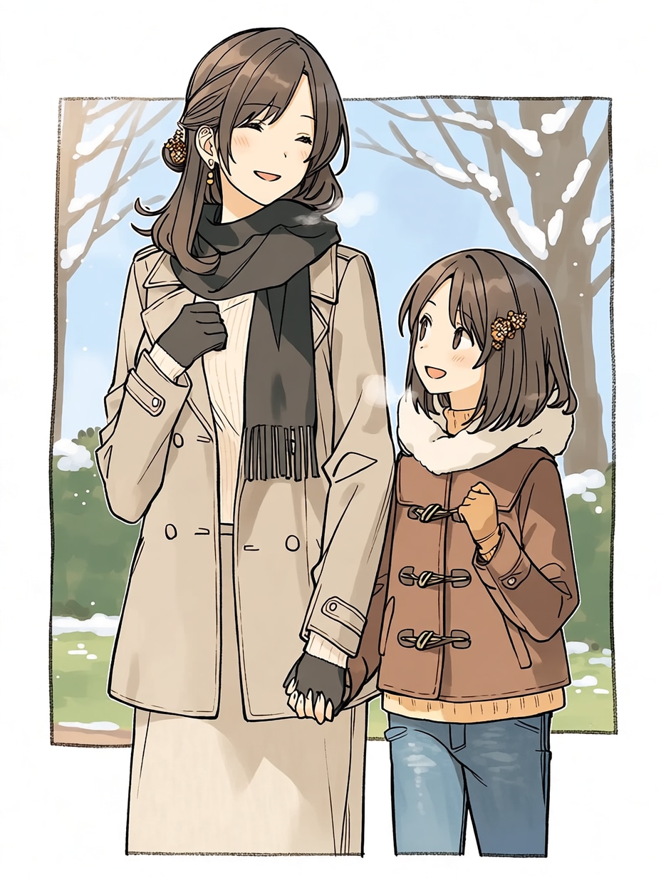 母と娘209 | の人気AIイラスト・グラビア