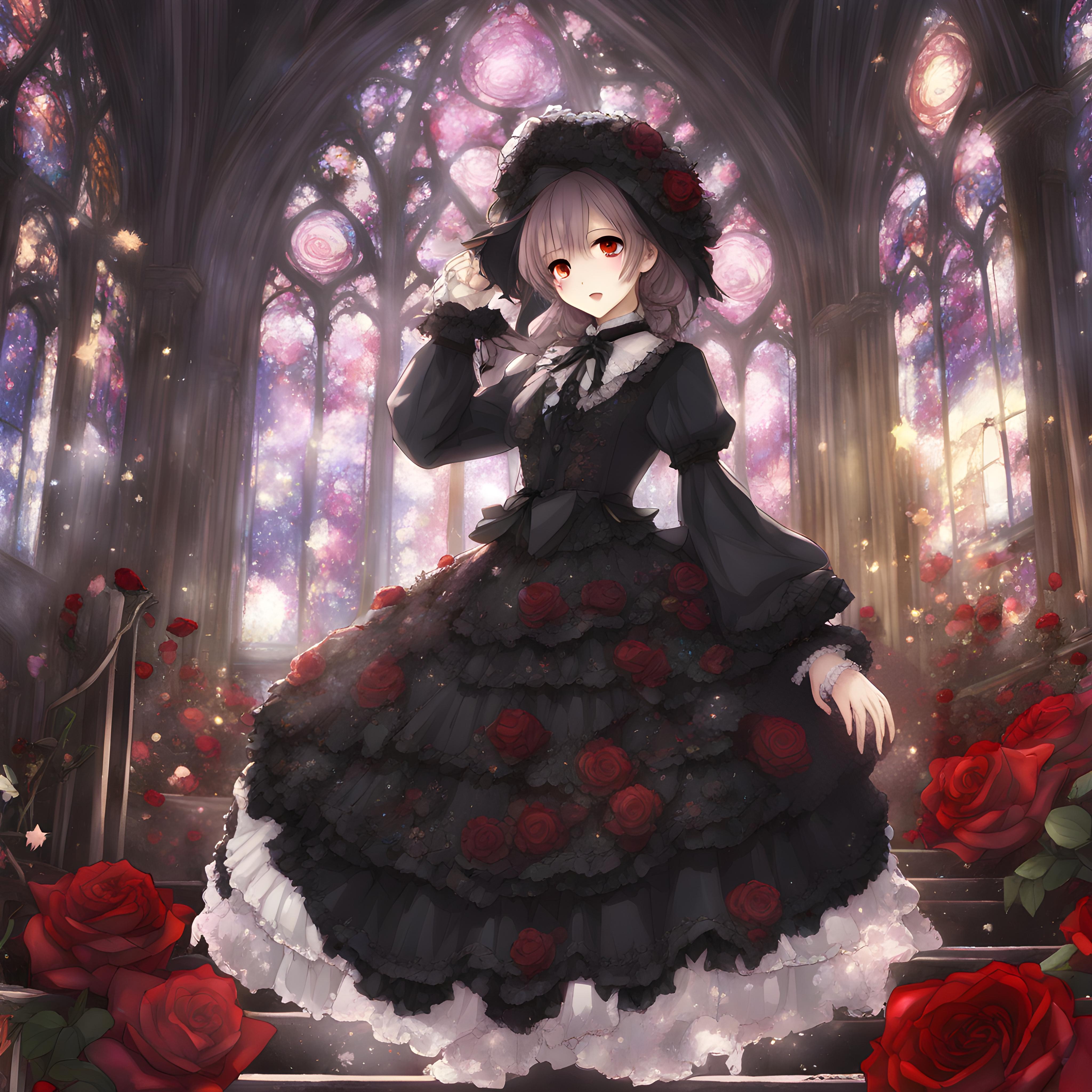 💓教会の薔薇、神の光に照らされて