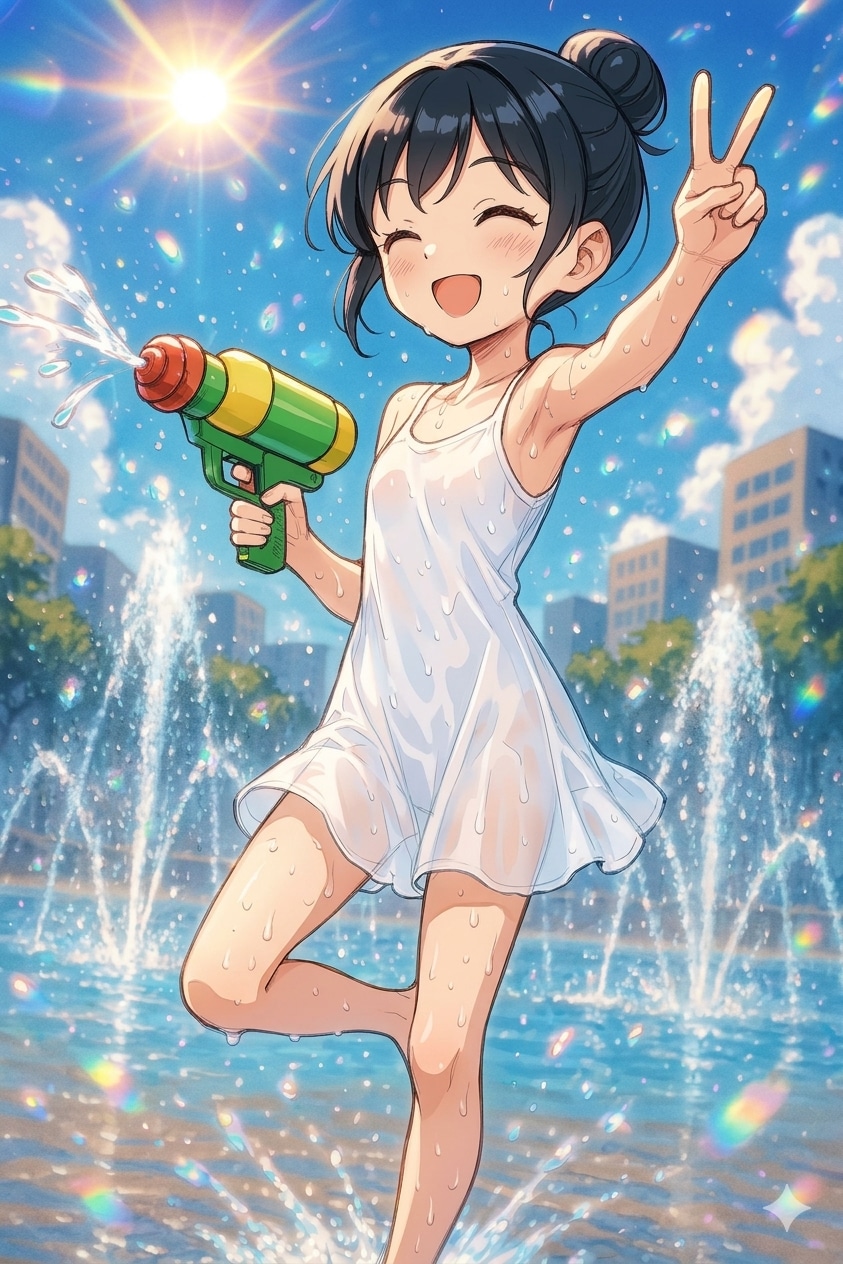 水遊び✌