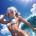 褐色銀髪ちゃんの水着詰合せ 4枚目