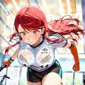 いい汗かいてまんなぁ…って二枚目の娘さんよ、ランニングマシンの後ろの方で走ってたらコケて危ないっすよ… 2枚目