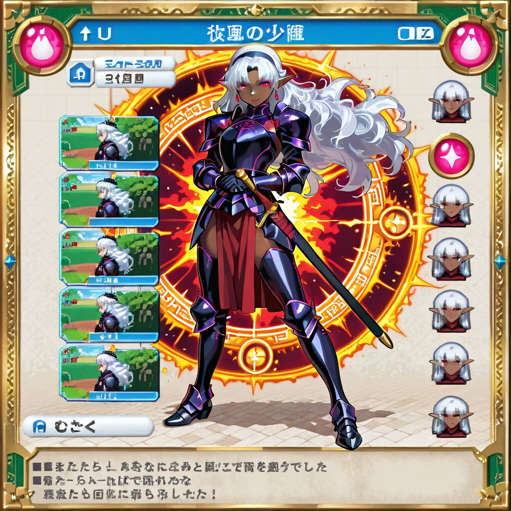 多分RPGのゲーム攻略本の１ページ