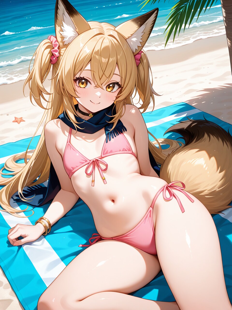 ミラさん　ピンクビキニ