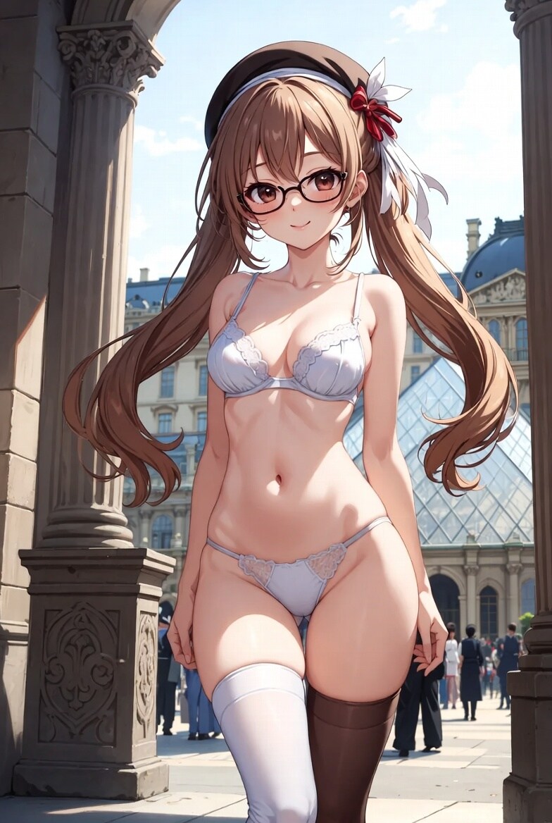 眼鏡っ子_七瀬路美（ルーブル美術館）