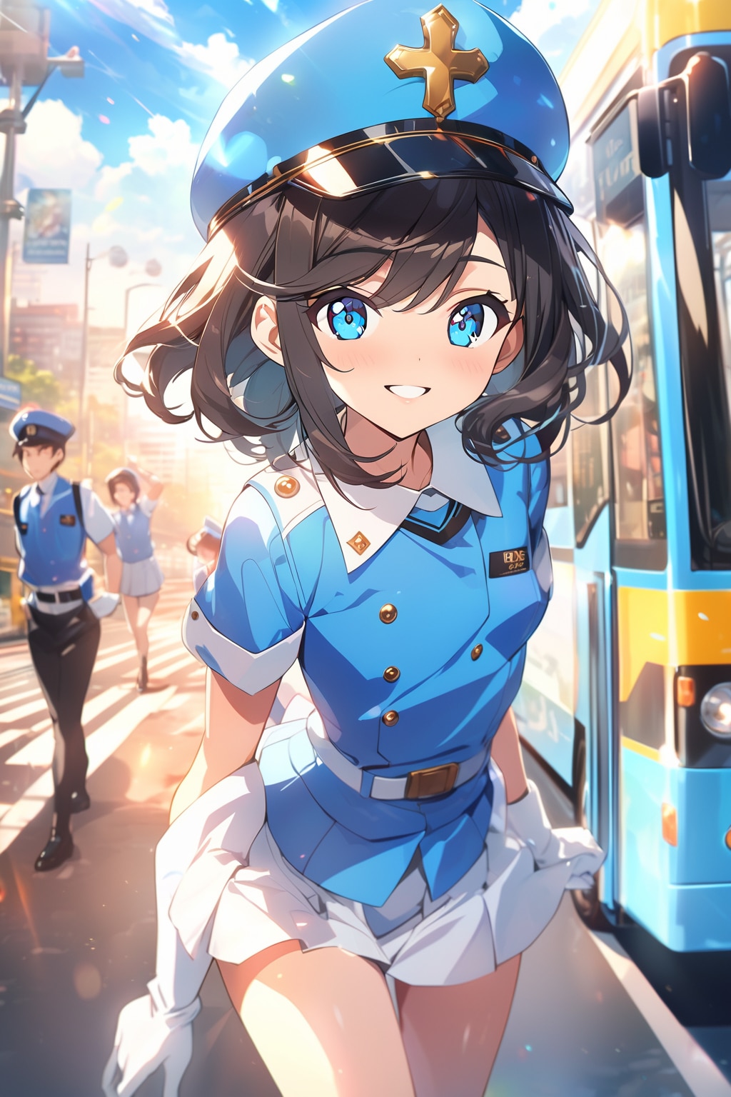 男の娘バスガイドあきらさん