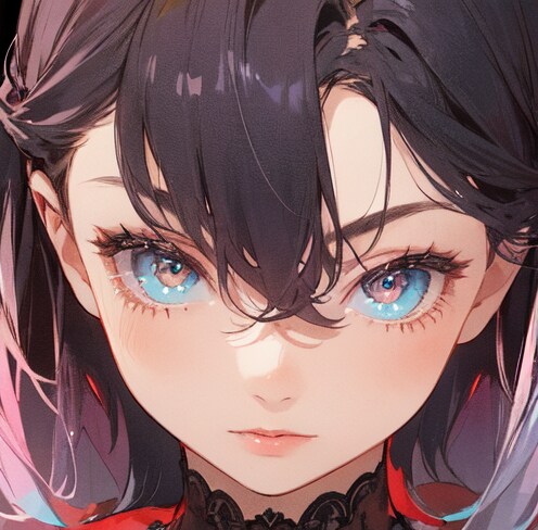 黒髪レディ３