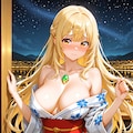 浴衣姿の弓倉万里奈さん(ちちぷい版) 2枚目