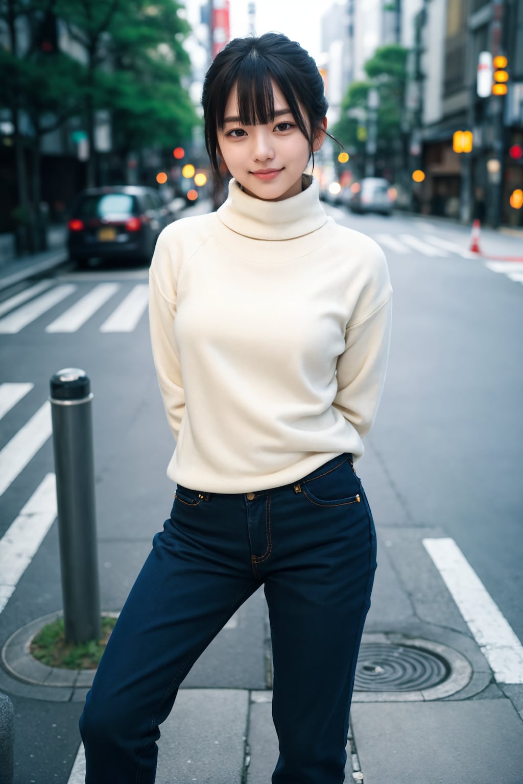 セーター＆パンツスタイル 2/3