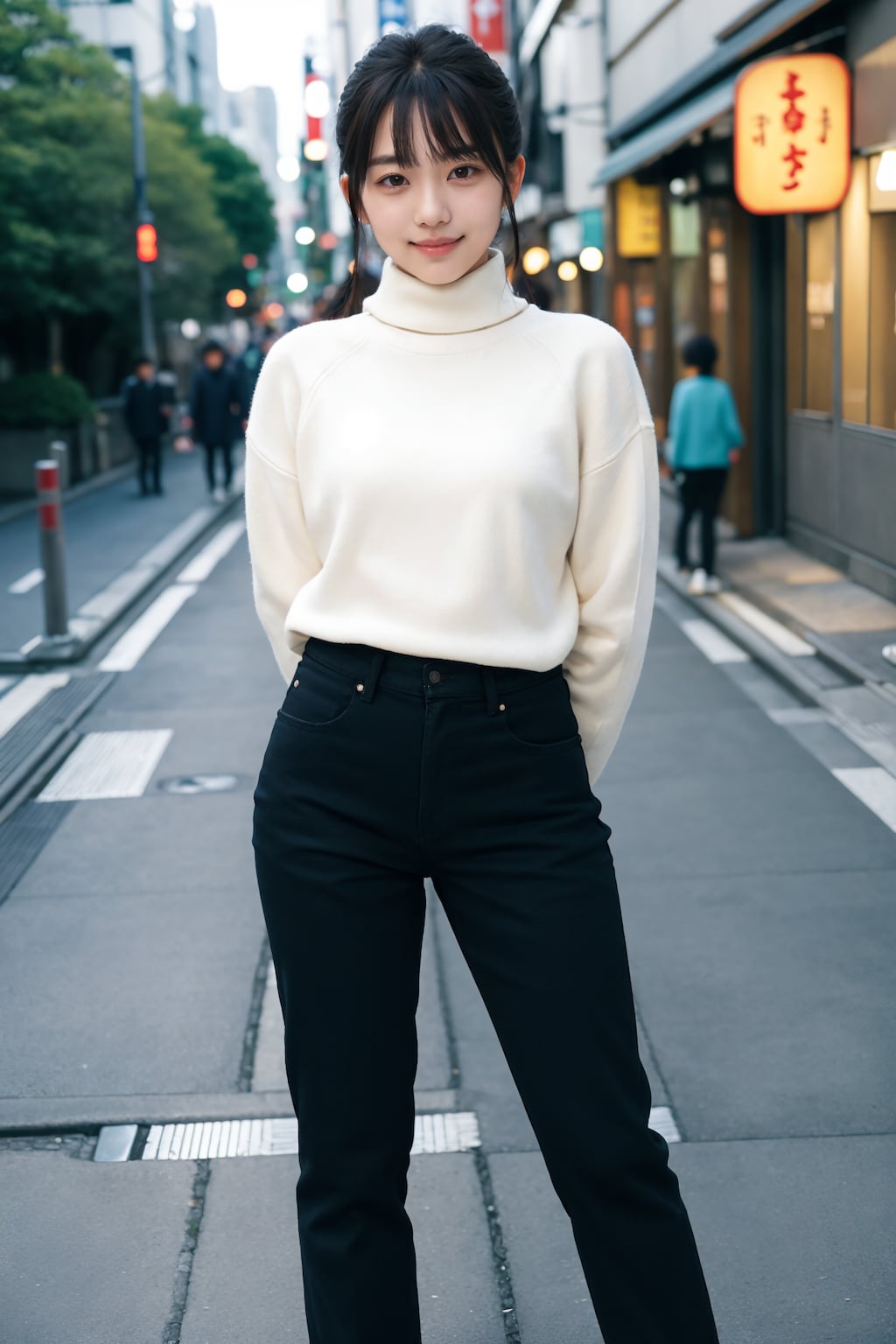 セーター＆パンツスタイル 2/3