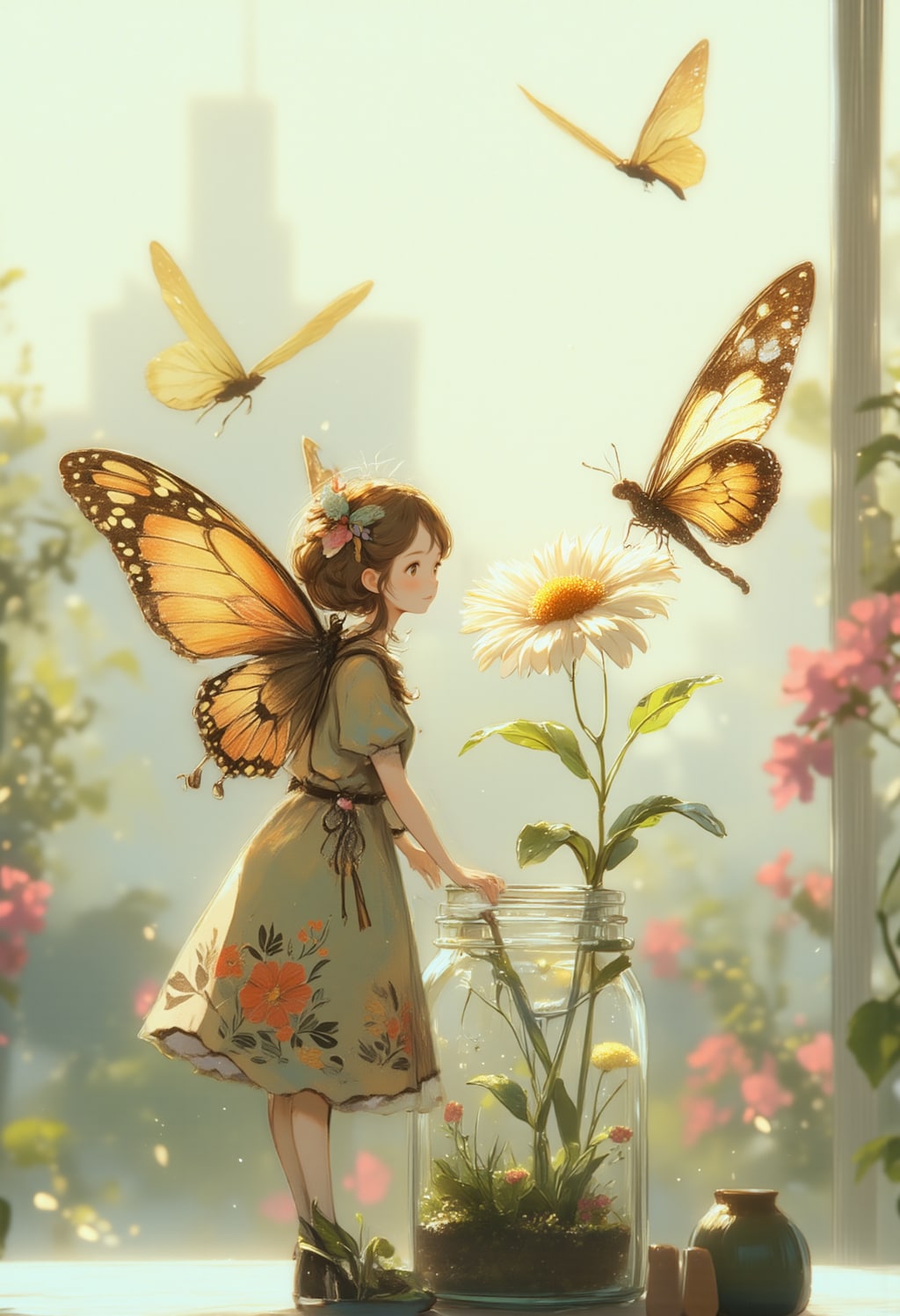 蝶の女の子 2