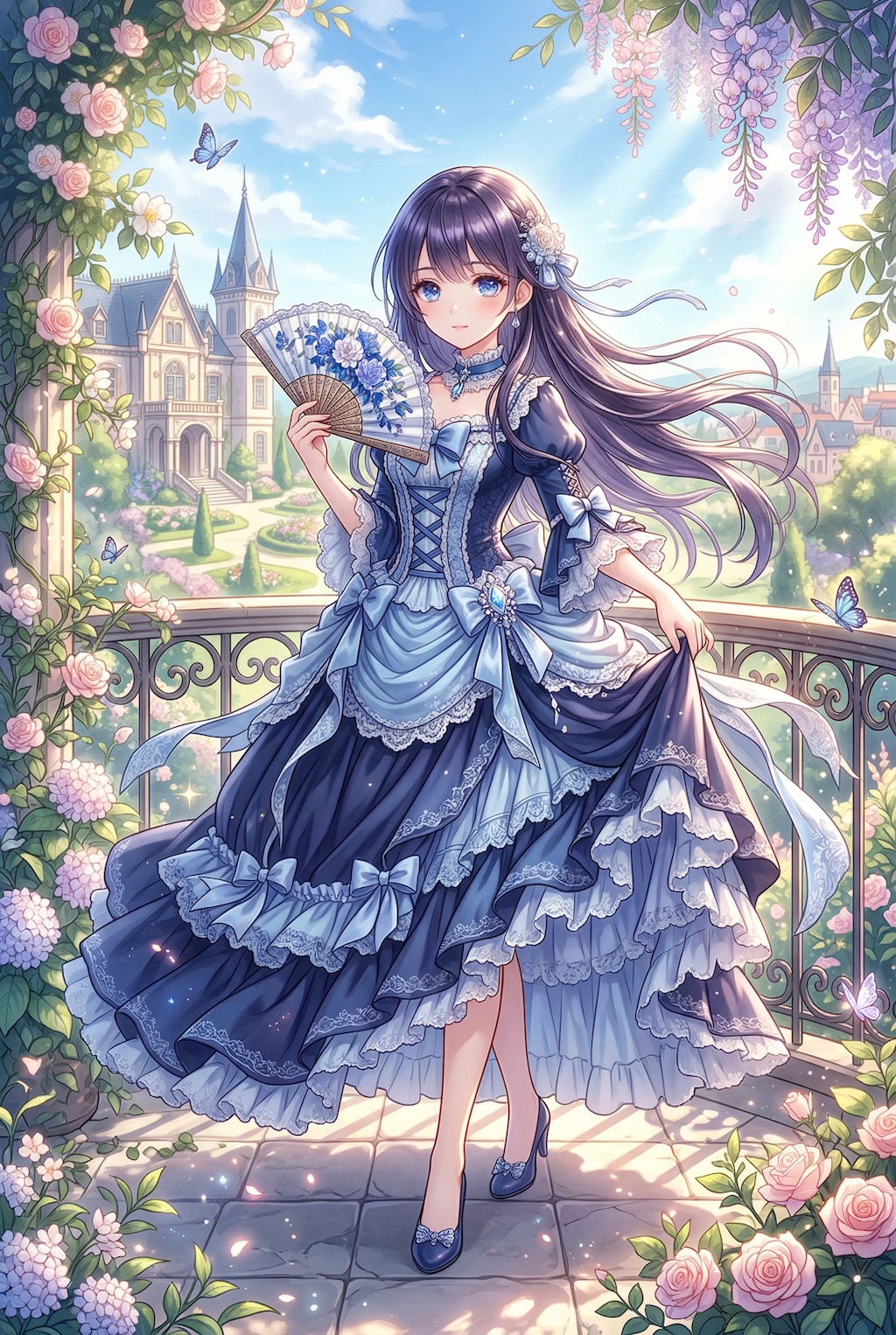 青天に舞う優雅の幻影