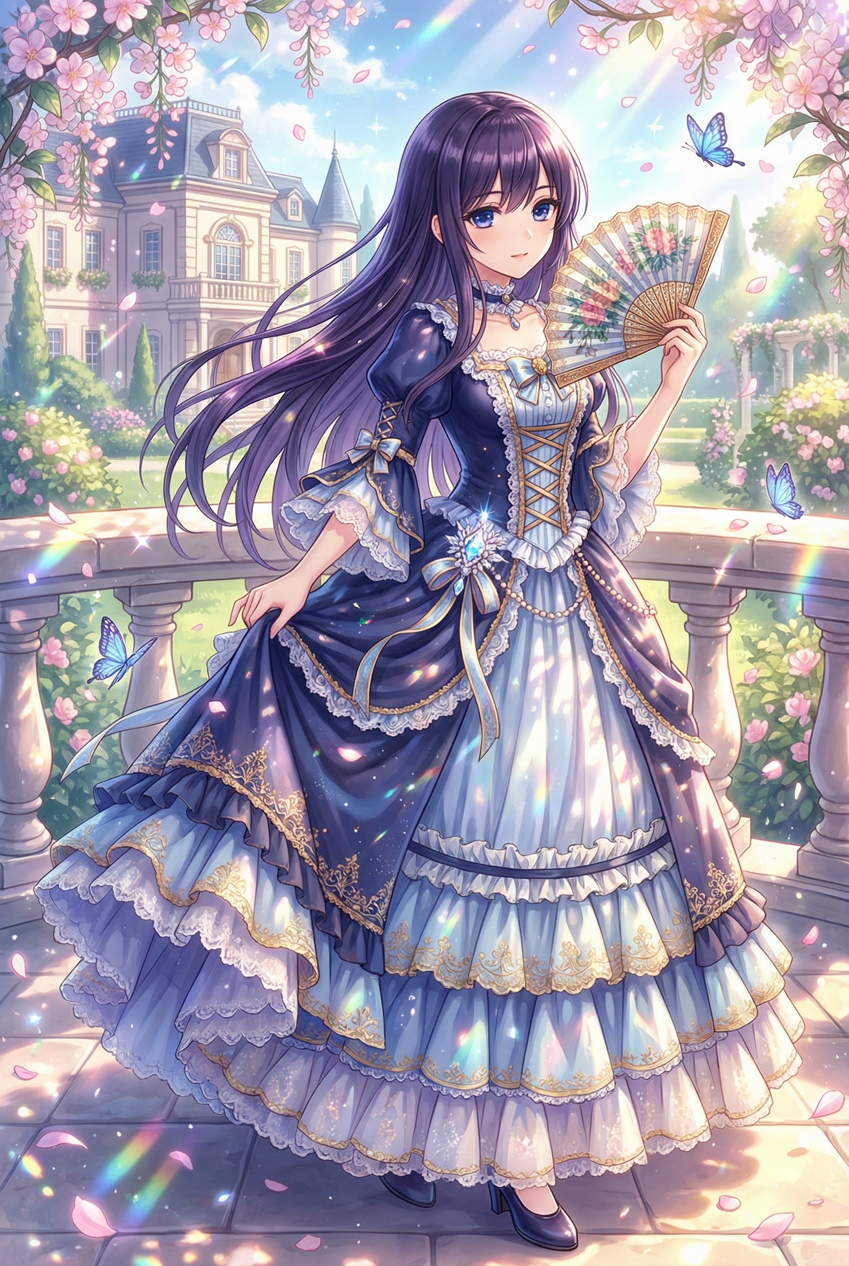 青天に舞う優雅の幻影 | の人気AIイラスト・グラビア