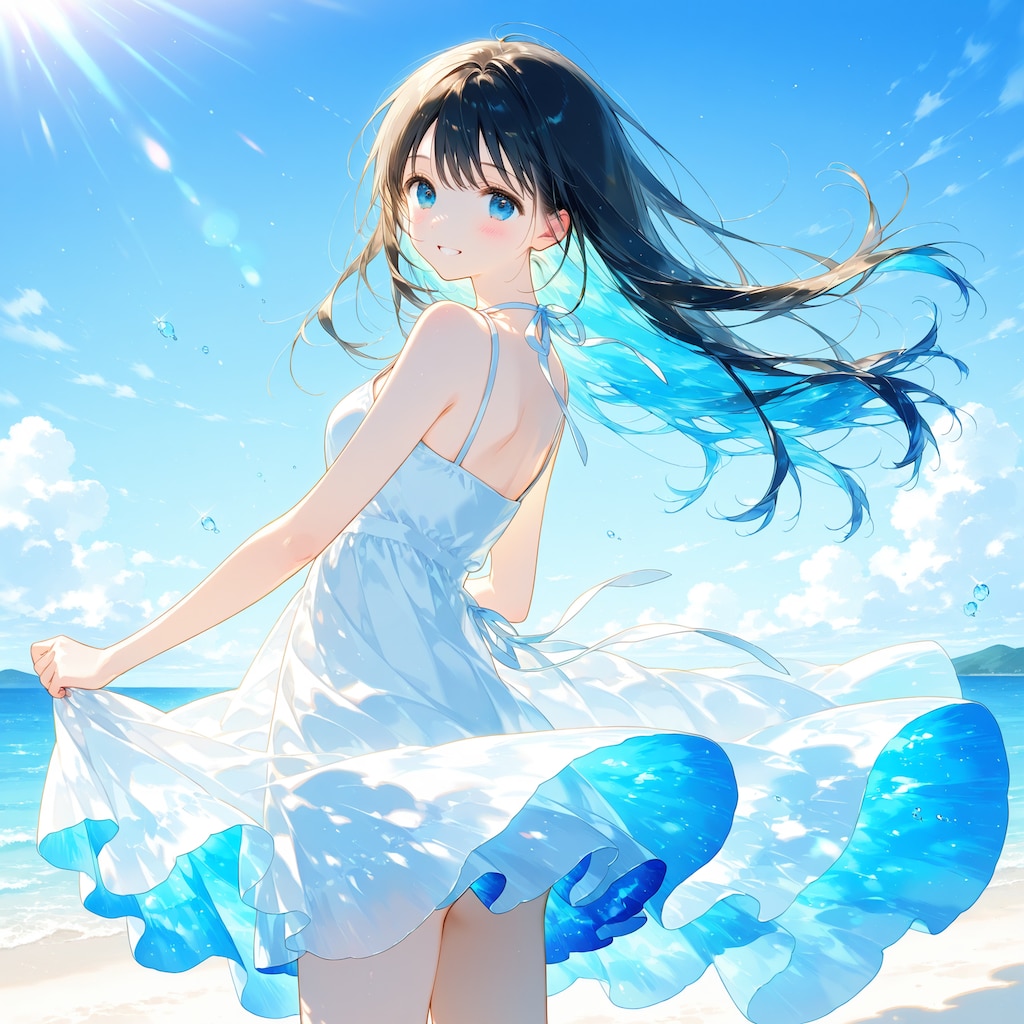 海辺の少女