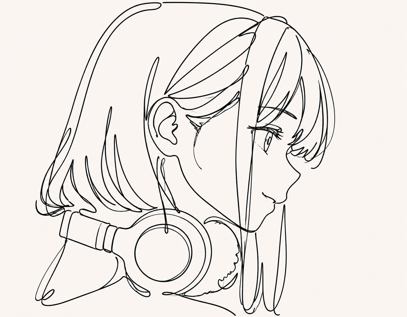 横顔