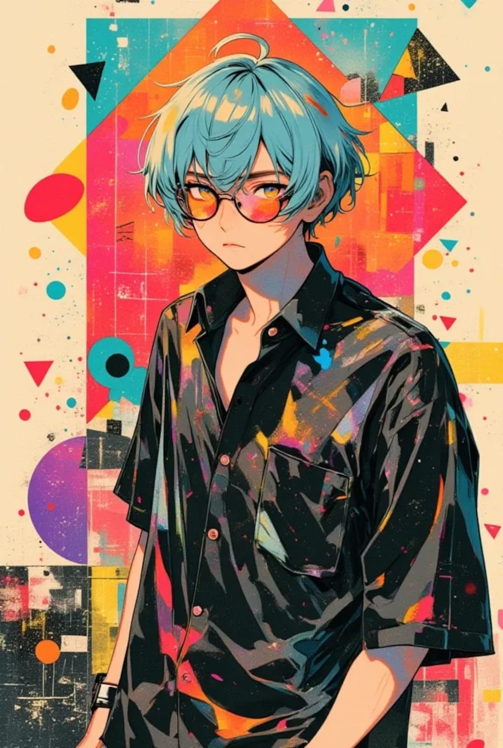 青髪のイケメン