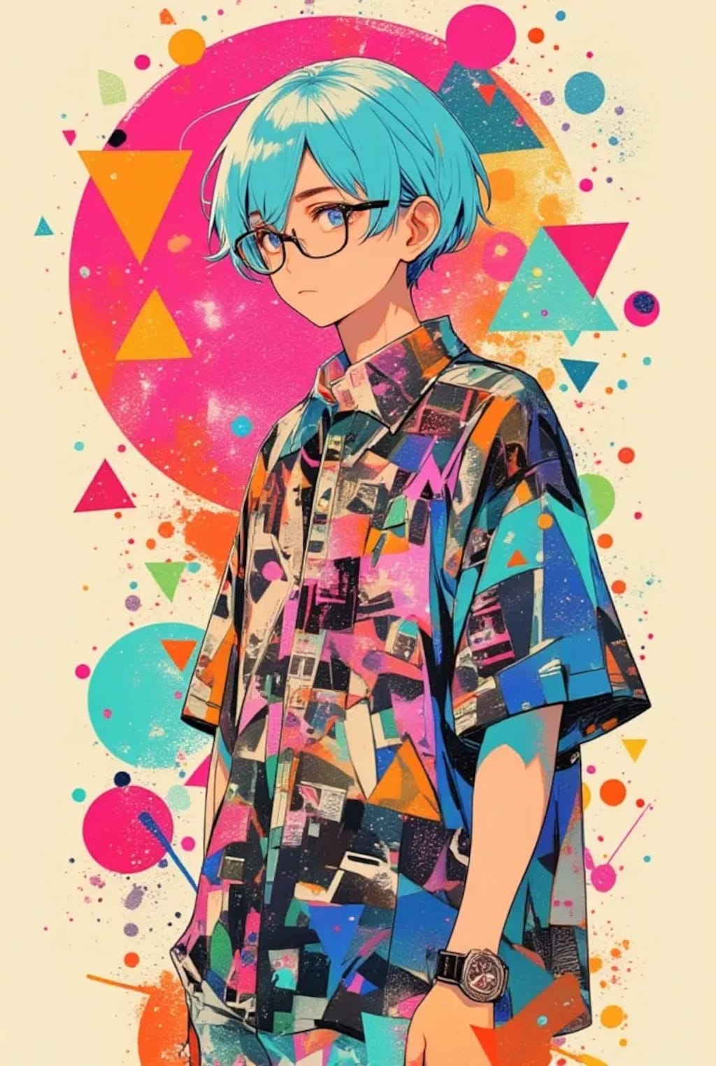 青髪のイケメン