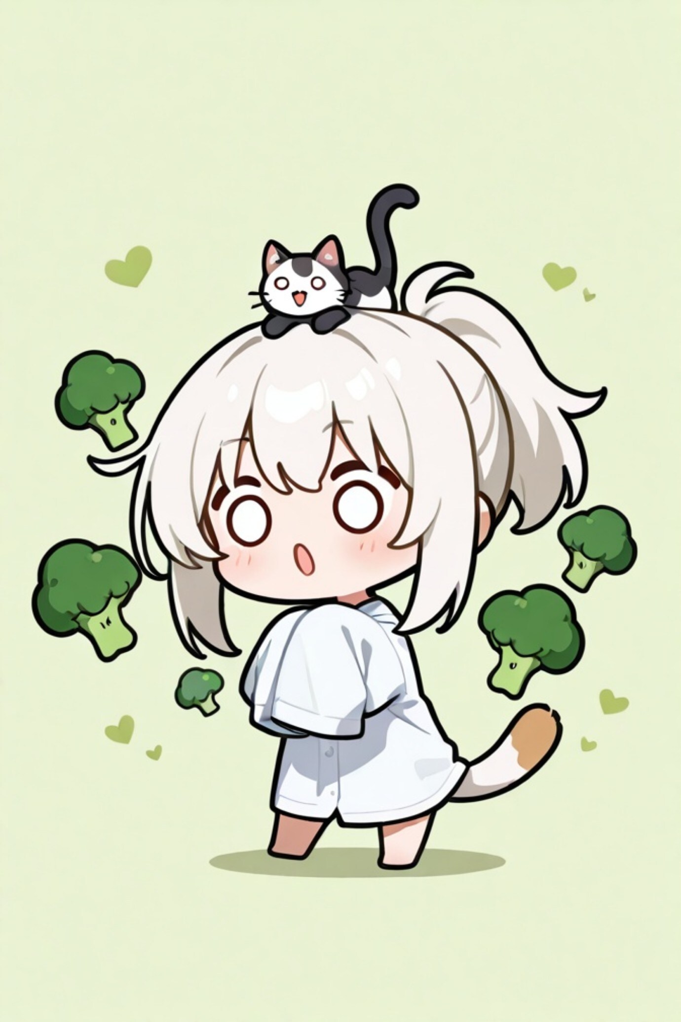 ブカブカの白髪ちゃん