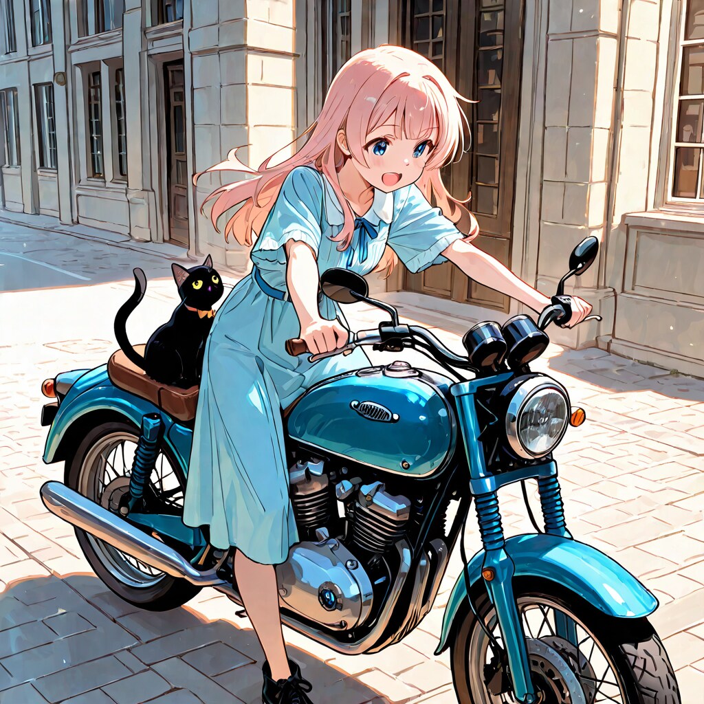 バイクと彼女 | の人気AIイラスト・グラビア