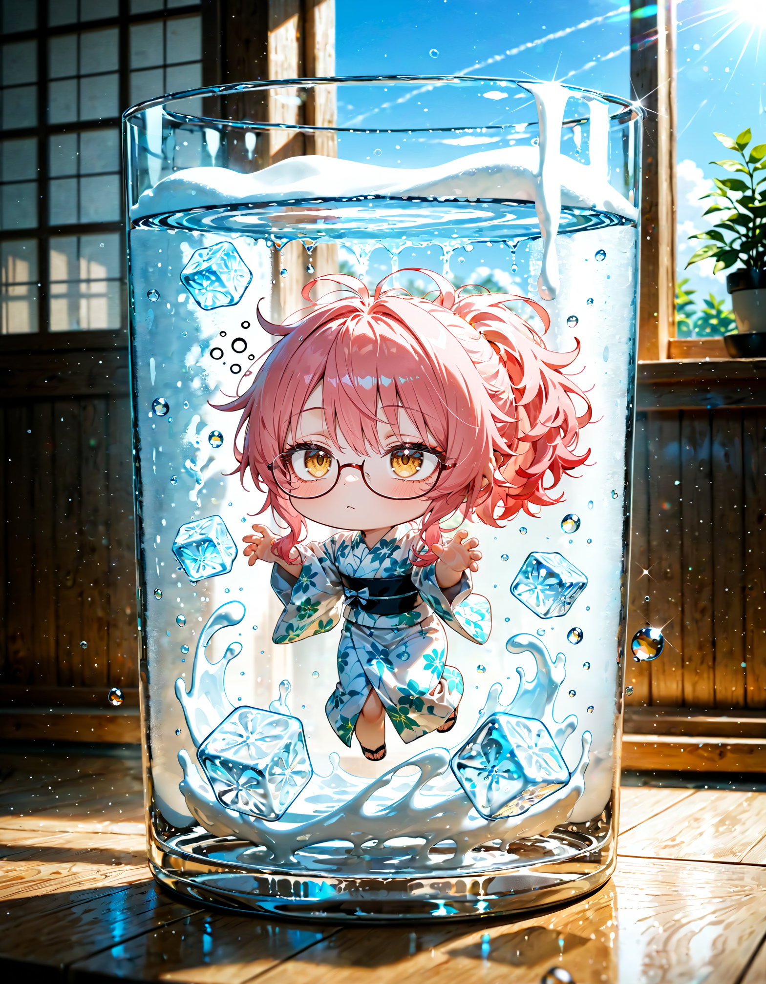 今日は何の日？　ゆかたの日。ポニーテールの日。カルピスの日 | の人気AIイラスト・グラビア