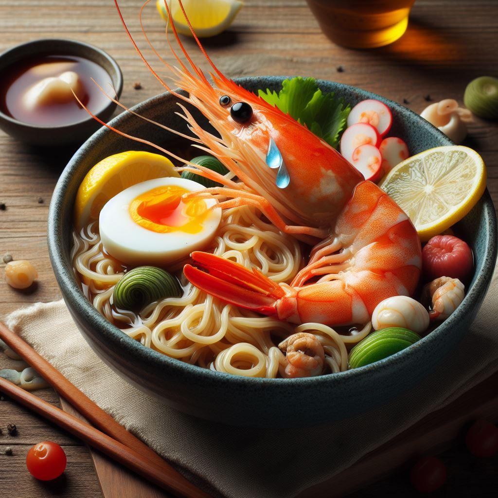 美しい涙のseafood noodle