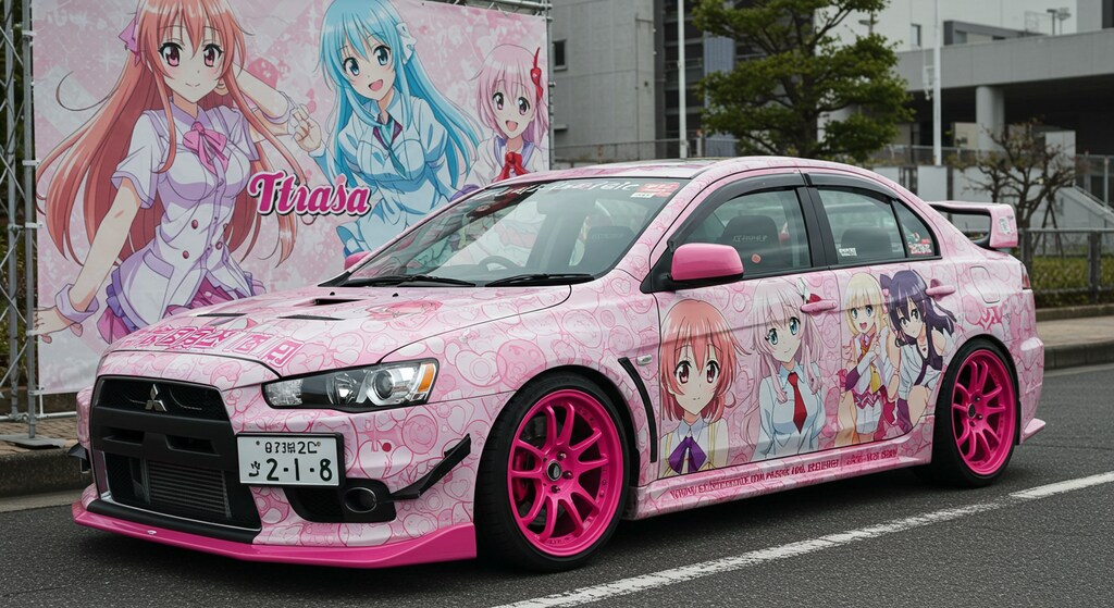 アニメキャラランサーエボリューション痛車