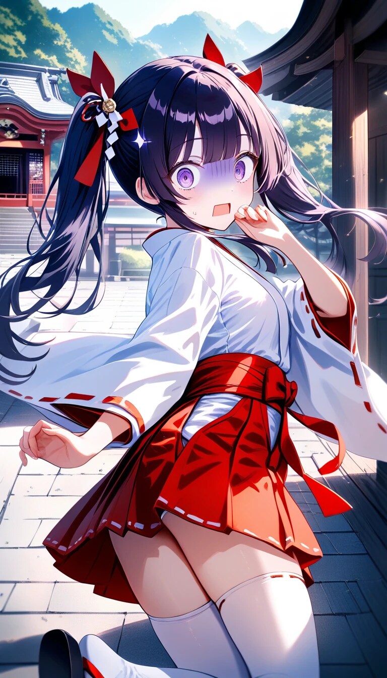 神社でバイト『はあああっ！？　彼氏君……と、なんでお兄ちゃんがここに……！？』カイリ（妹ちゃん）