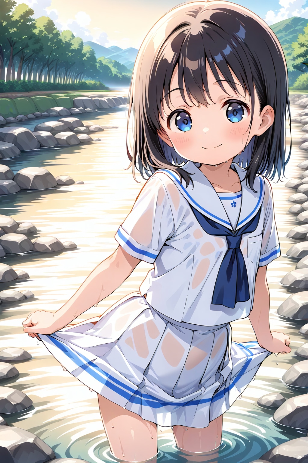 セーラー服のまま