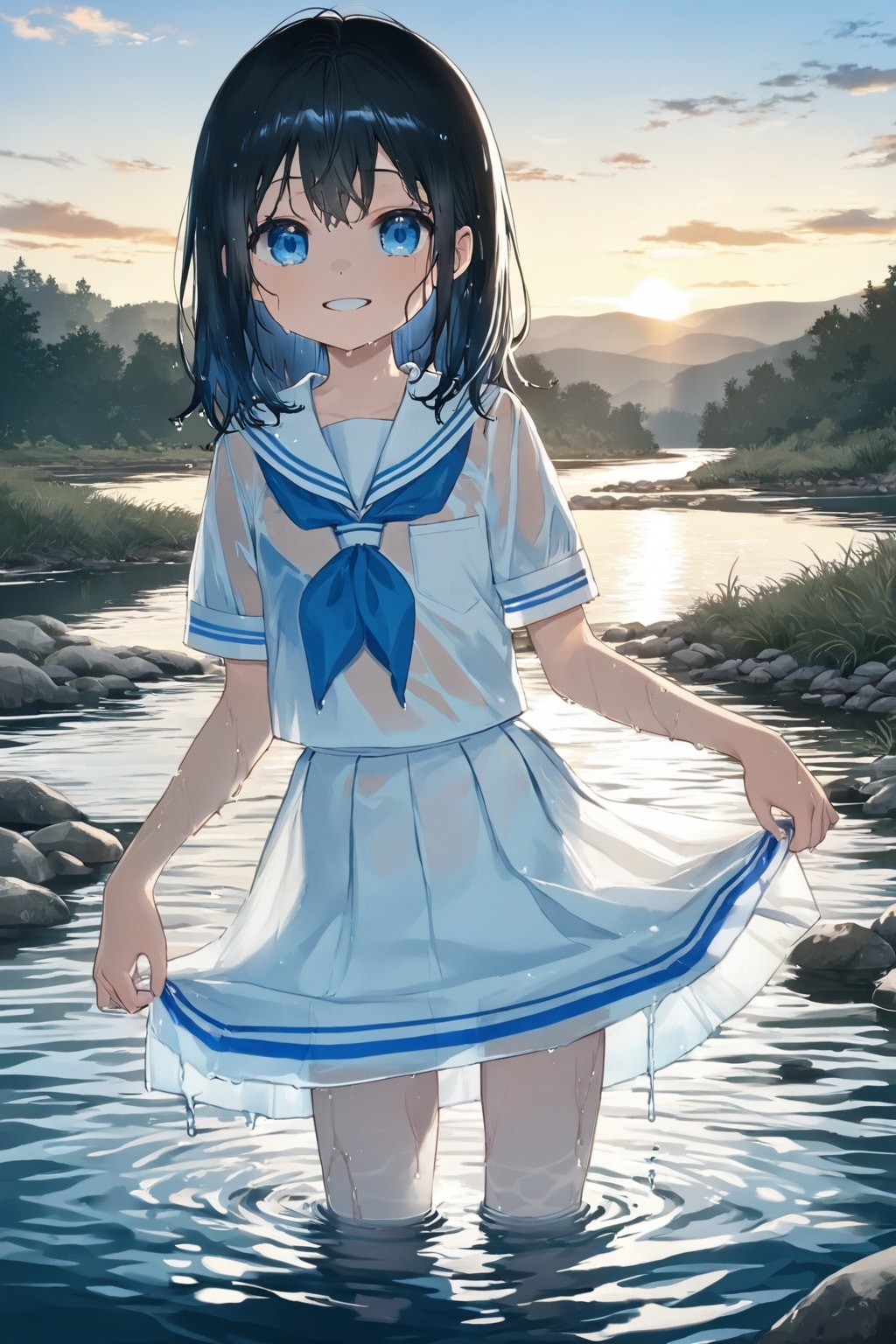 セーラー服のまま