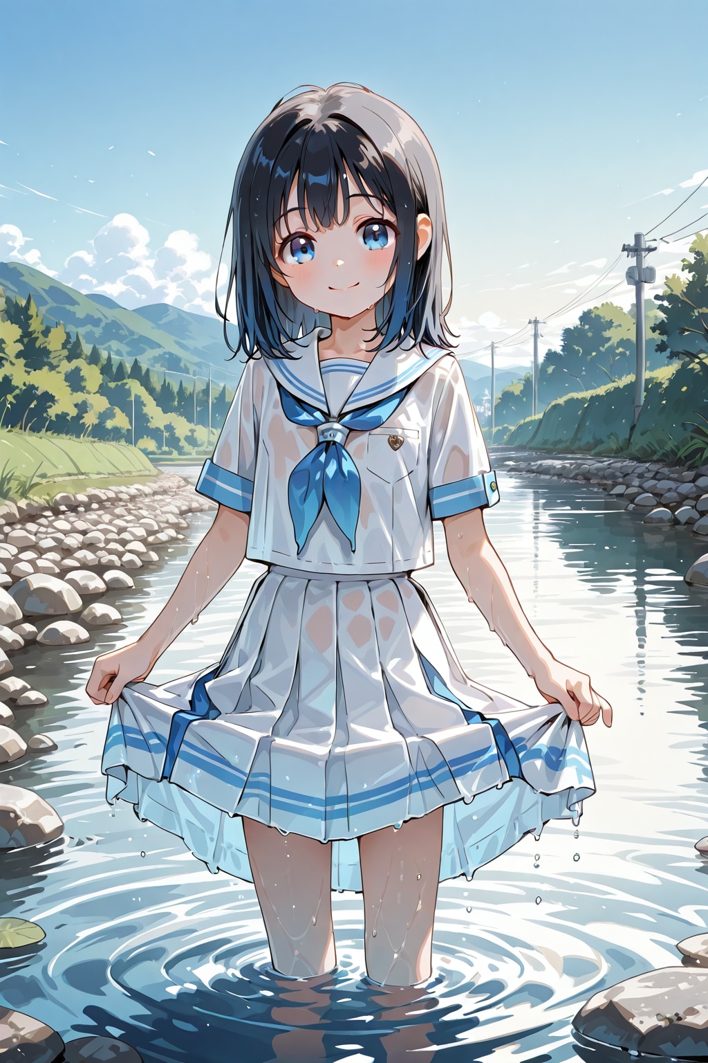 セーラー服のまま