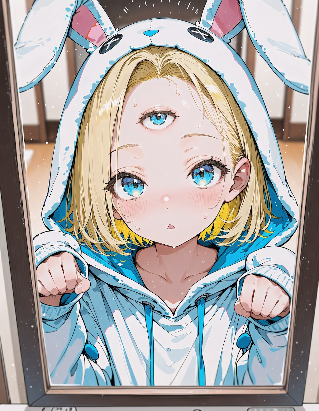 ♪うさぴょん着ぐるｍ… なに、この… 目…？