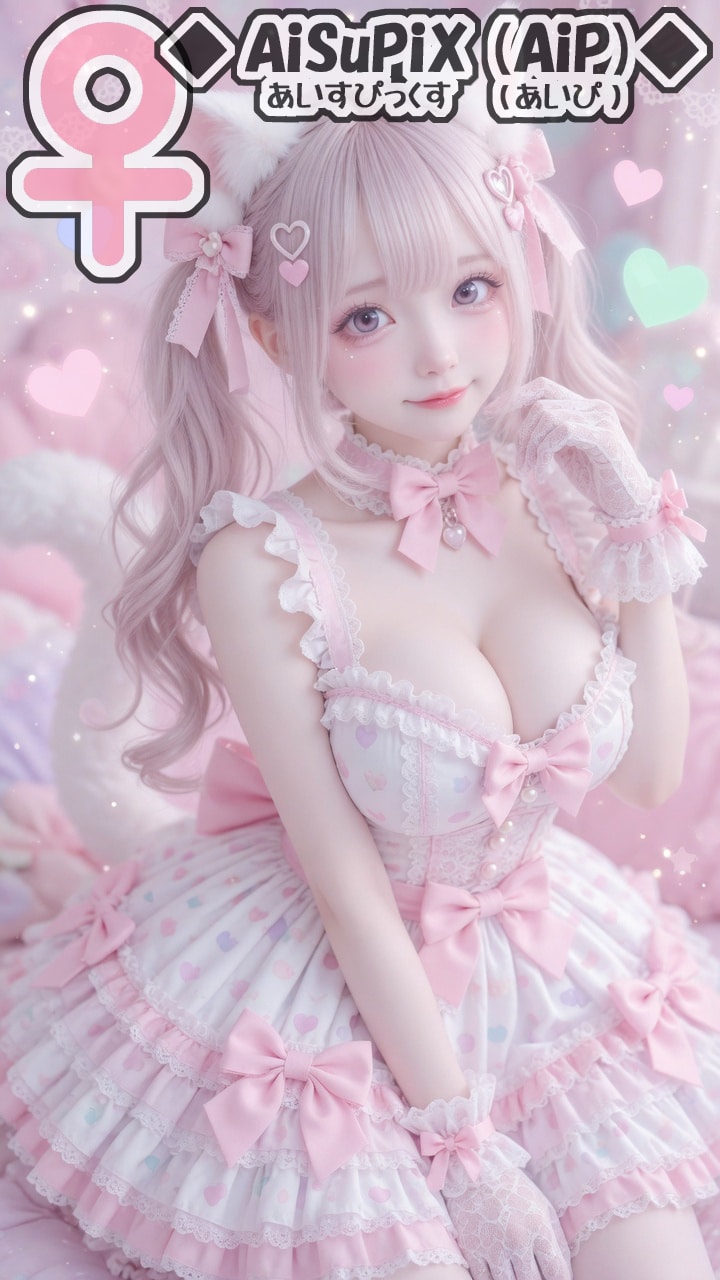 💙猫耳のツインテールロリィタちゃん💙