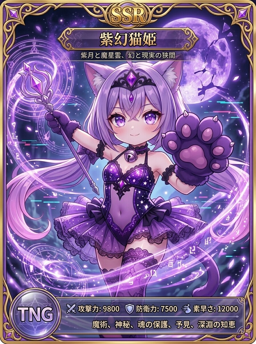 紫ツイにゃん