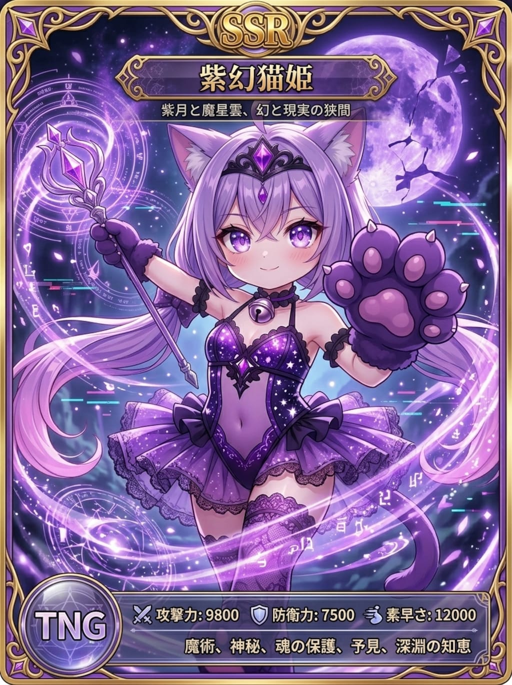 紫ツイにゃん